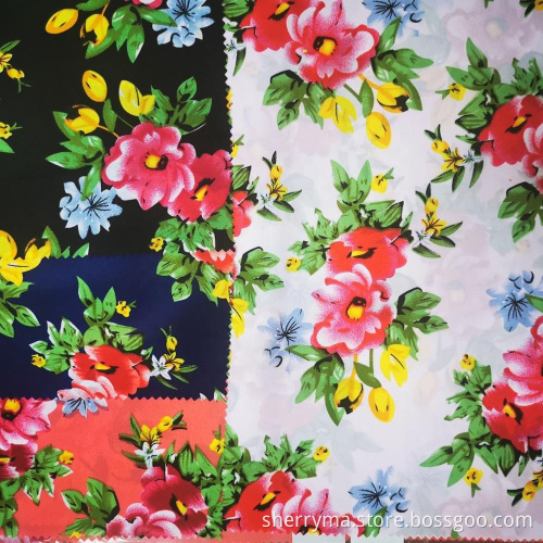 Hot Sell Fine Quality 100% Polyester Printed Bubble Koshibo Crepe Fabric
